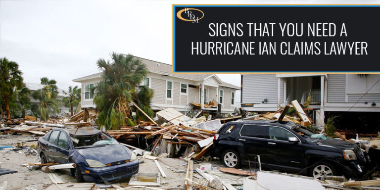 10 Signs That You Need a Hurricane Ian Claims Lawyer