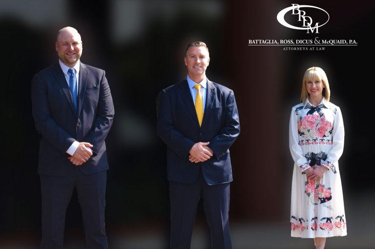 Três advogados do escritório Battaglia, Ross, Dicus & McQuaid, PA, dão continuidade ao legado de liderança da firma na Associação de Advogados de São Petersburgo.