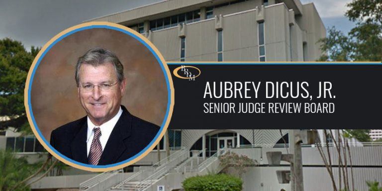 Aubrey Dicus, Jr. Has Been Selected to the Senior Judge Review Board