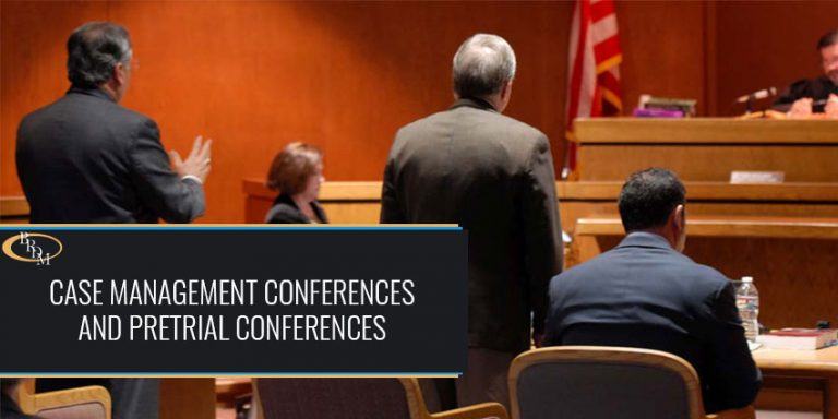 Case Management Conferences and Pretrial Conferences