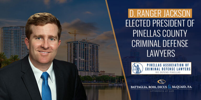 D. Ranger Jackson wurde zum Präsidenten von Pinellas County Criminal Defense Lawyers gewählt