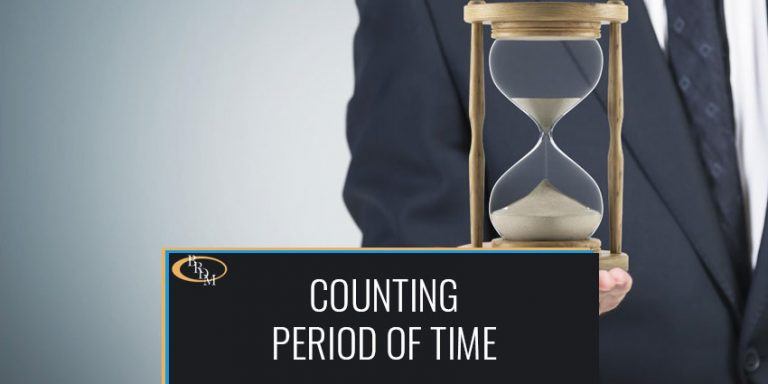 How a Period of Time Should Be Counted