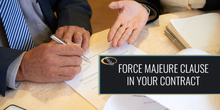 How to Put a Force Majeure Clause in Your Contract