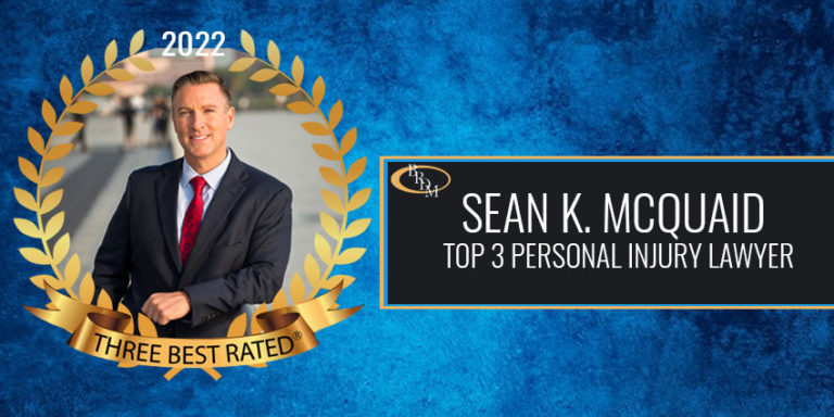 Sean K. McQuaid Named 2022 Top 3 Personal Injury Lawyers by ThreeBestRated