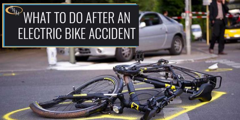 What to Do After an Electric Bike Accident in Florida?