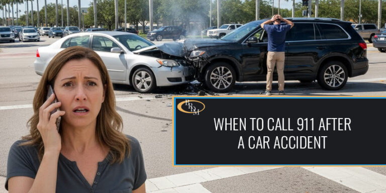 When to Call 911 After a Car Accident in Florida